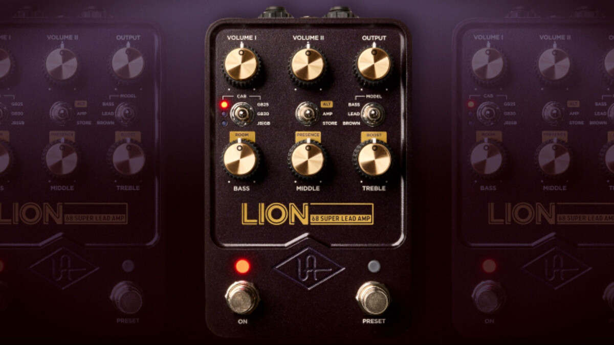 Universal Audio lance sa nouvelle pédale, Lion 68 Super Lead Amp