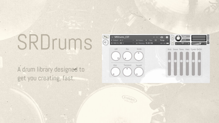 Blanketfort Audio a sorti SRDrums pour Kontakt