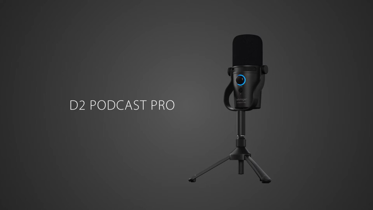 Behringer sort son micro de podcast D2 Podcaster Pro
