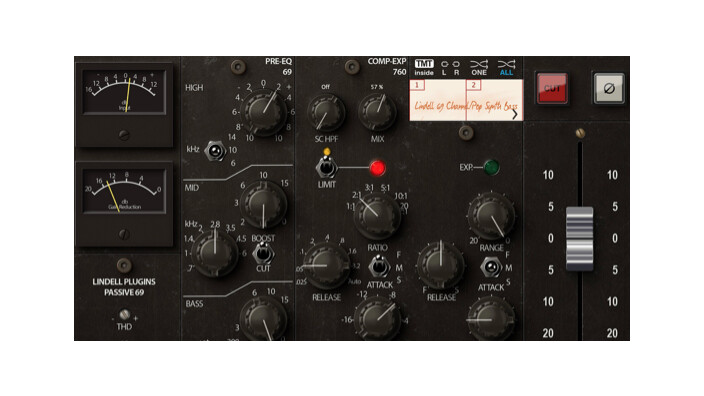 La tranche de consone virtuelle Lindell Audio 69 est en promo