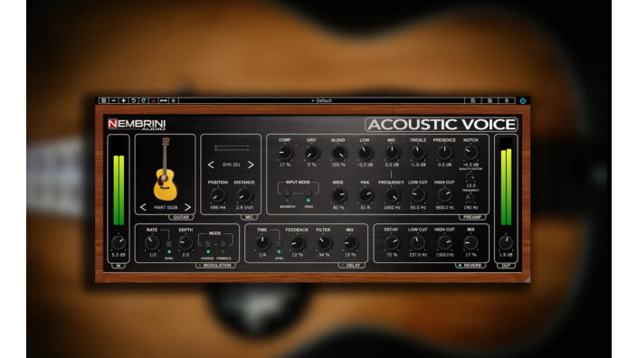 Acoustic Voice Guitar Preamp est en promo chez Nembrini Audio
