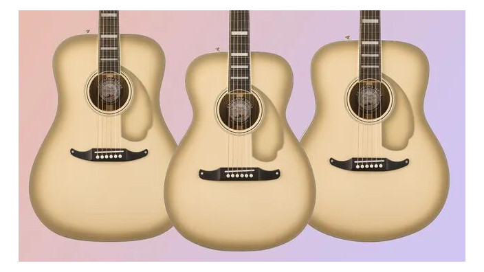 La finition Antigua est appliquée sur des guitares folks chez Fender