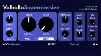 Valhalla DSP sort une mise à jour de Supermassive