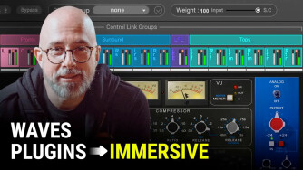 Waves Immersive Wrapper pour le mixage immersif multicanal