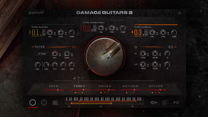 Heavyocity dévoile Damage Guitars 2