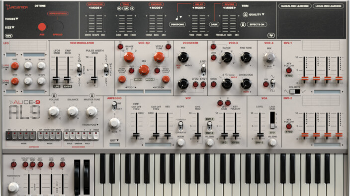 Alice9 est arrivé chez Acustica Audio