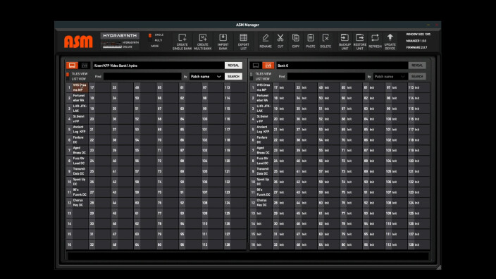 Ashun Sound Machine sort l’ASM Manager