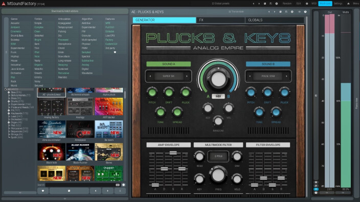 L'empire du clavier et des plucks