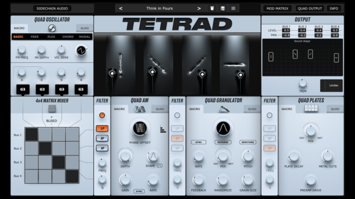 Physical Audio sort Tetrad