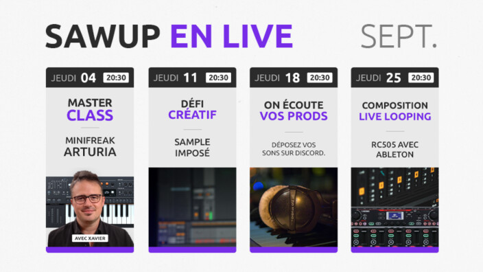 C’est la rentrée des Lives SawUp !