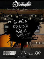 -30% chez Acousticsamples pour le Black Friday