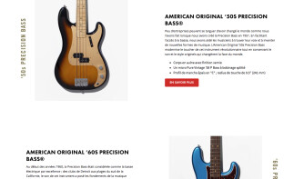 [NAMM] Les basses Fender American Original