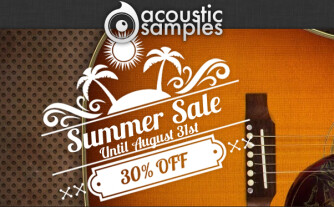 -30% tout le mois d'août chez Acousticsamples