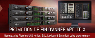 Des plug-ins offerts avec votre Apollo X