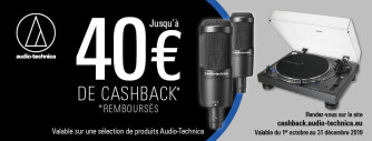 Opération Cashback chez Audio-Technica