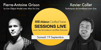 2 sessions de formation en ligne gratuites sur Ableton Live le 19/09