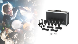 Voici le BC1200, nouveau kit de micros pour batterie de Behringer