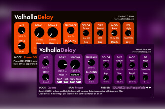 Valhalla DSP met à jour le ValhallaDelay