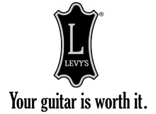 Levy's Suede Leather Guitar Strap BLK