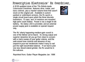 Prescription Electronics RX OVERDRIVER