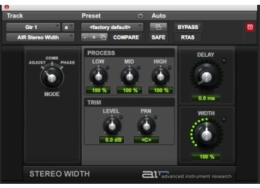 Digidesign AIR Stereo Width