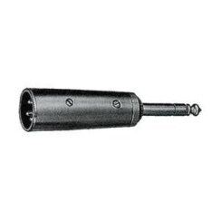 Switchcraft Male 1/4" to Male XLR Adapter