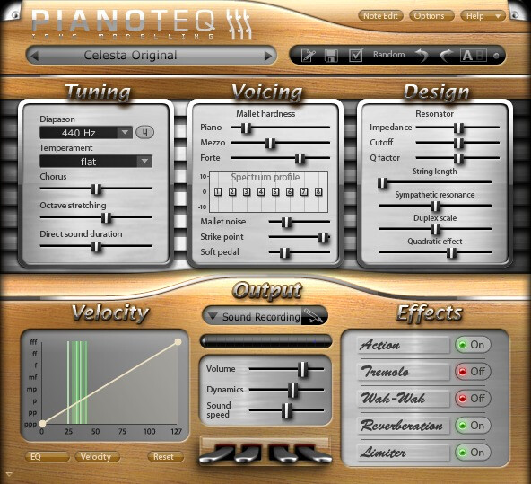 A toy piano for Pianoteq 5