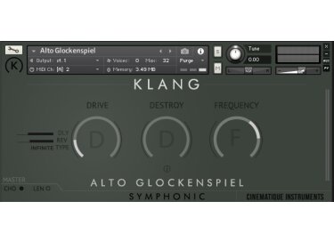 Cinematique Instruments Klang Alto Glockenspiel