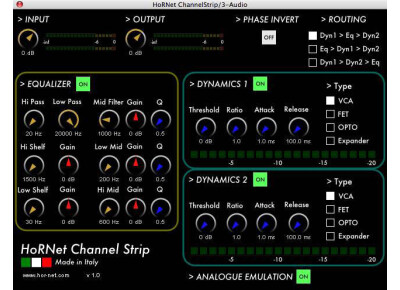 Hornet Plugins ChannelStrip