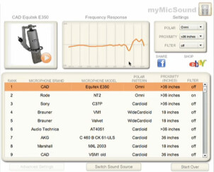 Trouvez le bon micro avec myMicSound