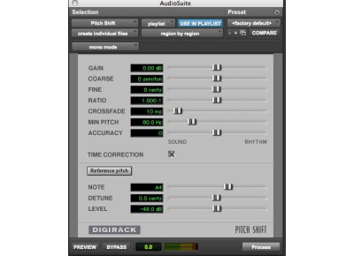Digidesign DigiRack Pitch Shift