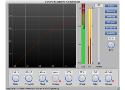 Sonoris Audio Engineering Sonoris Mastering Compressor (SMCP)