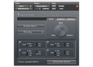 Focusrite RTAS MixControl