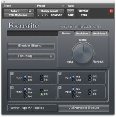 Focusrite RTAS MixControl 1.0