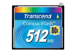Transcend CompactFlash 512mb 80X