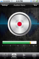 iAudition 2 gère le MP3 sur iOS