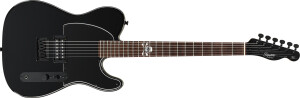 Squier Avril Lavigne Telecaster with Skull and Crossbones Logo