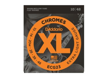 D'Addario XL Chromes Flat Wound Electric Strings