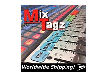 Mixtagz Identifiants de voies aimantés pour consoles audio.
