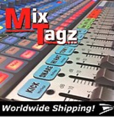Mixtagz Identifiants de voies aimantés pour consoles audio.