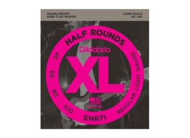 D'Addario XL Half Rounds Bass Strings
