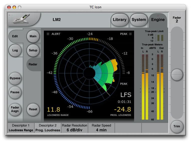LM2, le nouveau radar stéréo de TC Electronic