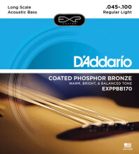 D'Addario EXP Coated Phosphor Bronze Acoustic Bass