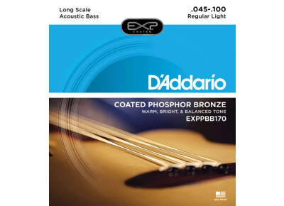D'Addario EXP Coated Phosphor Bronze Acoustic Bass
