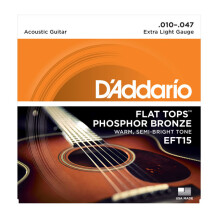 D'Addario Flat Top Phosphor Bronze Wound Acoustic Guitar