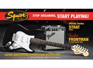 Squier Stop Dreaming, Start Playing Set: Affinity Series Strat with Fender Frontman 10G