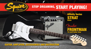Squier Stop Dreaming, Start Playing Set: Affinity Strat with Fender Frontman 10G