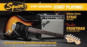 Squier Stop Dreaming, Start Playing Set: Affinity Strat HSS with Fender Frontman 15G
