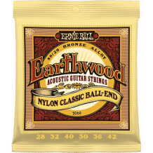 Ernie Ball EarthWood 80/20 Bronze Nylon Classic Ball-End