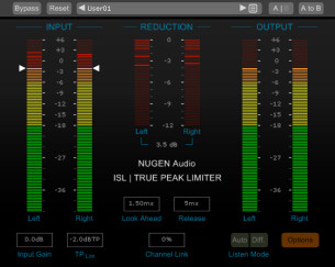 Nugen Audio ISL, limiteur inter-sample